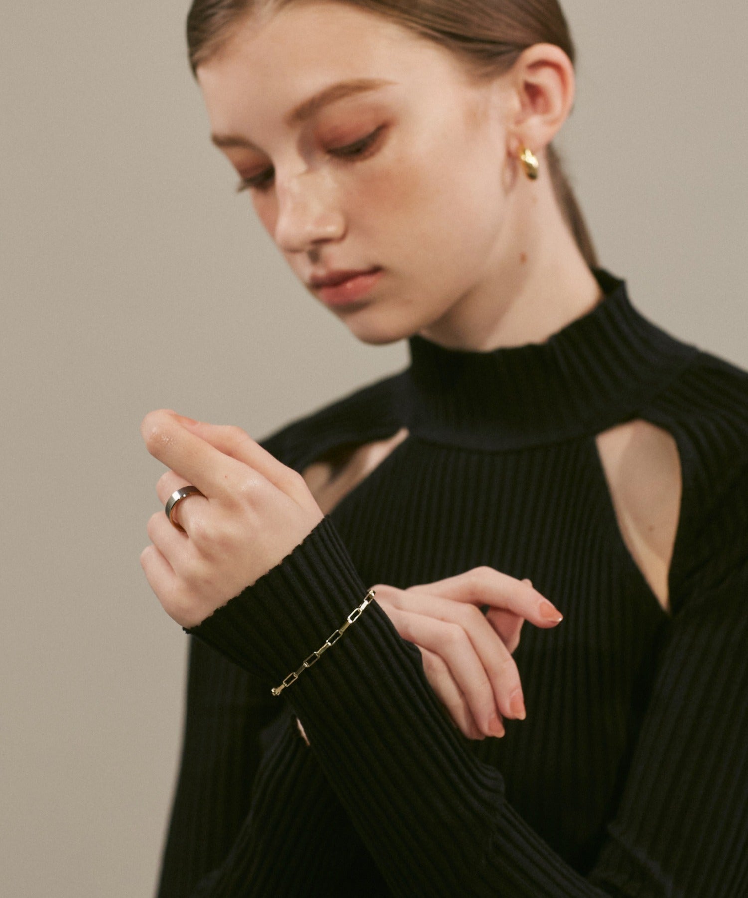 ciite' シーテ ブレスレット 【 金属アレルギー対応 】 シンプルチェーンブレスレット サージカルステンレス