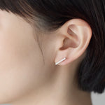 ciite' シーテ ピアス（両耳用） 【金属アレルギー対応】レクタングルバー ピアス