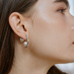 ciite' シーテ ピアス（両耳用） 【 金属アレルギー対応 】パールキャッチ デザインピアス サージカルステンレス