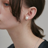 ciite' シーテ イヤリング 【 金属アレルギー対応 】 シンプルパールイヤリング サージカルステンレス (両耳用)