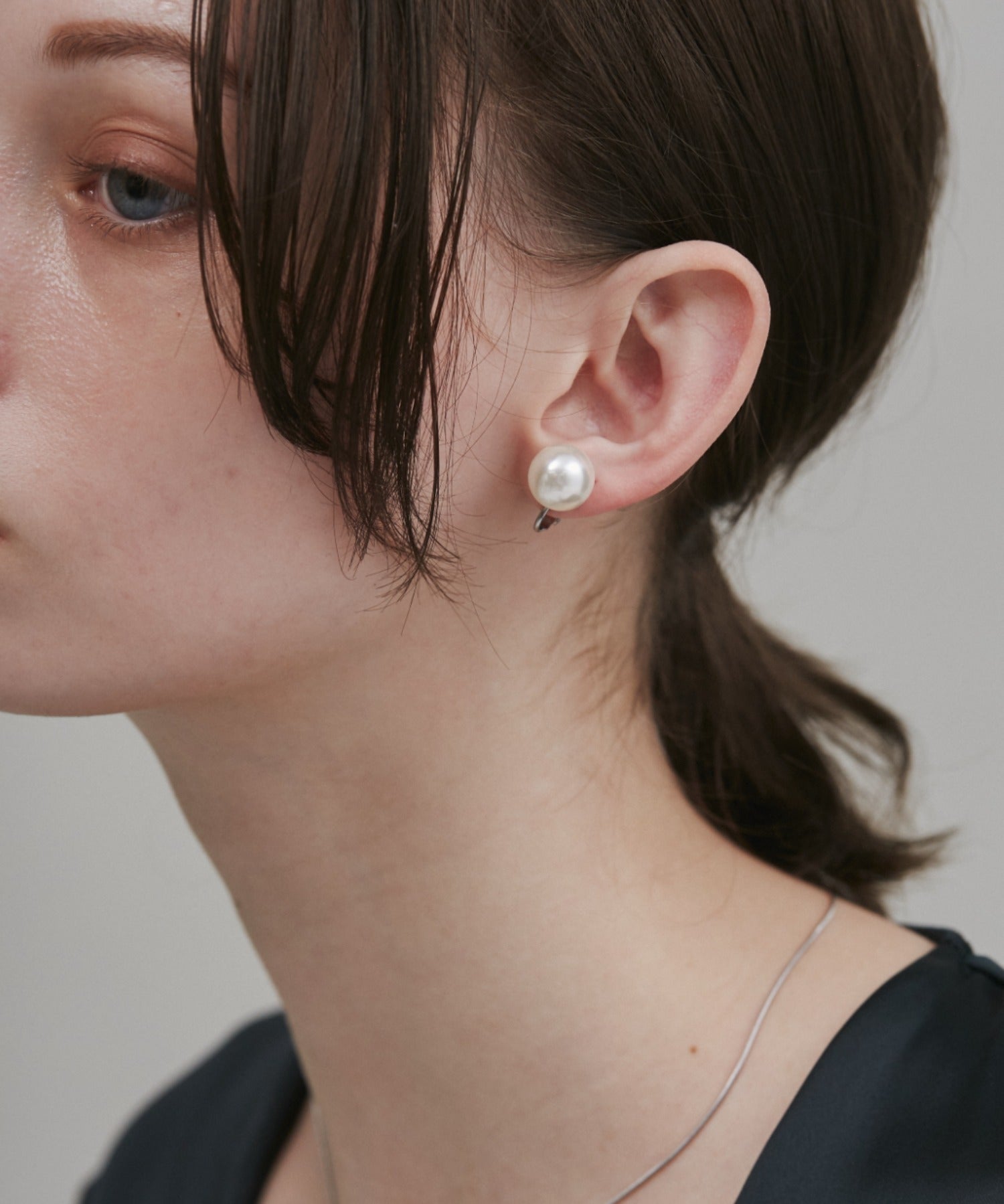 ciite' シーテ イヤリング 【 金属アレルギー対応 】 シンプルパールイヤリング サージカルステンレス (両耳用)