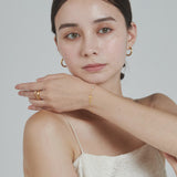 ciite' シーテ ブレスレット 【 金属アレルギー対応 】 クロスビジューブレスレット サージカルステンレス