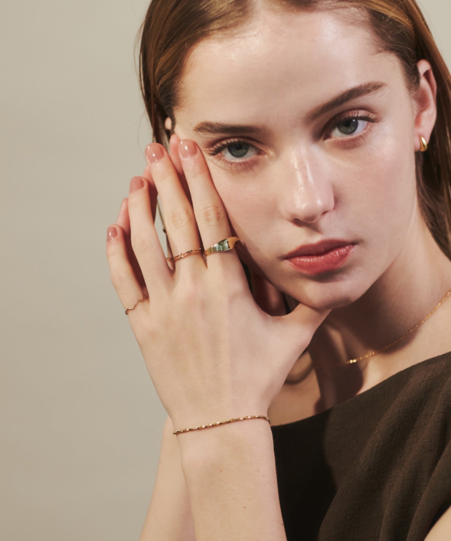 ciite' シーテ ブレスレット 【 金属アレルギー対応 】グリッターチェーンブレスレット サージカルステンレス