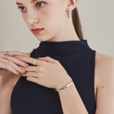 ciite' シーテ ブレスレット 【 金属アレルギー対応 】 ハートビジュー シンプルブレスレット / バングル サージカルステンレス