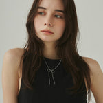 ciite' シーテ ネックレス 【 金属アレルギー対応 】 simple ribbon necklace / シンプル リボン ネックレス サージカルステンレス