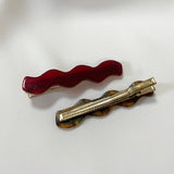 ciite' シーテ ヘアアクセサリー ウェーブデザインヘアピン 2個セット