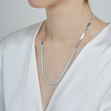 ciite' シーテ ネックレス 【 金属アレルギー対応 】 4mm スネークチェーンネックレス サージカルステンレス