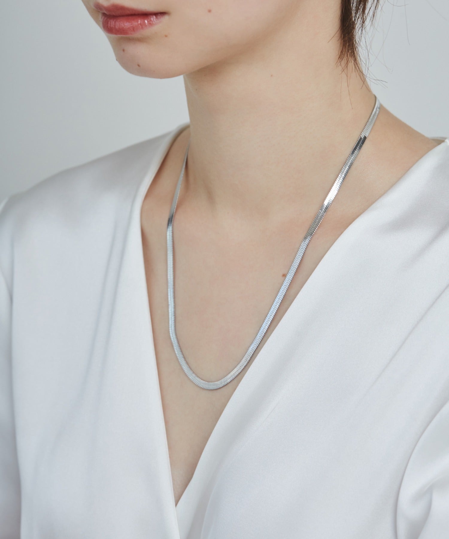 ciite' シーテ ネックレス 【 金属アレルギー対応 】 4mm スネークチェーンネックレス サージカルステンレス