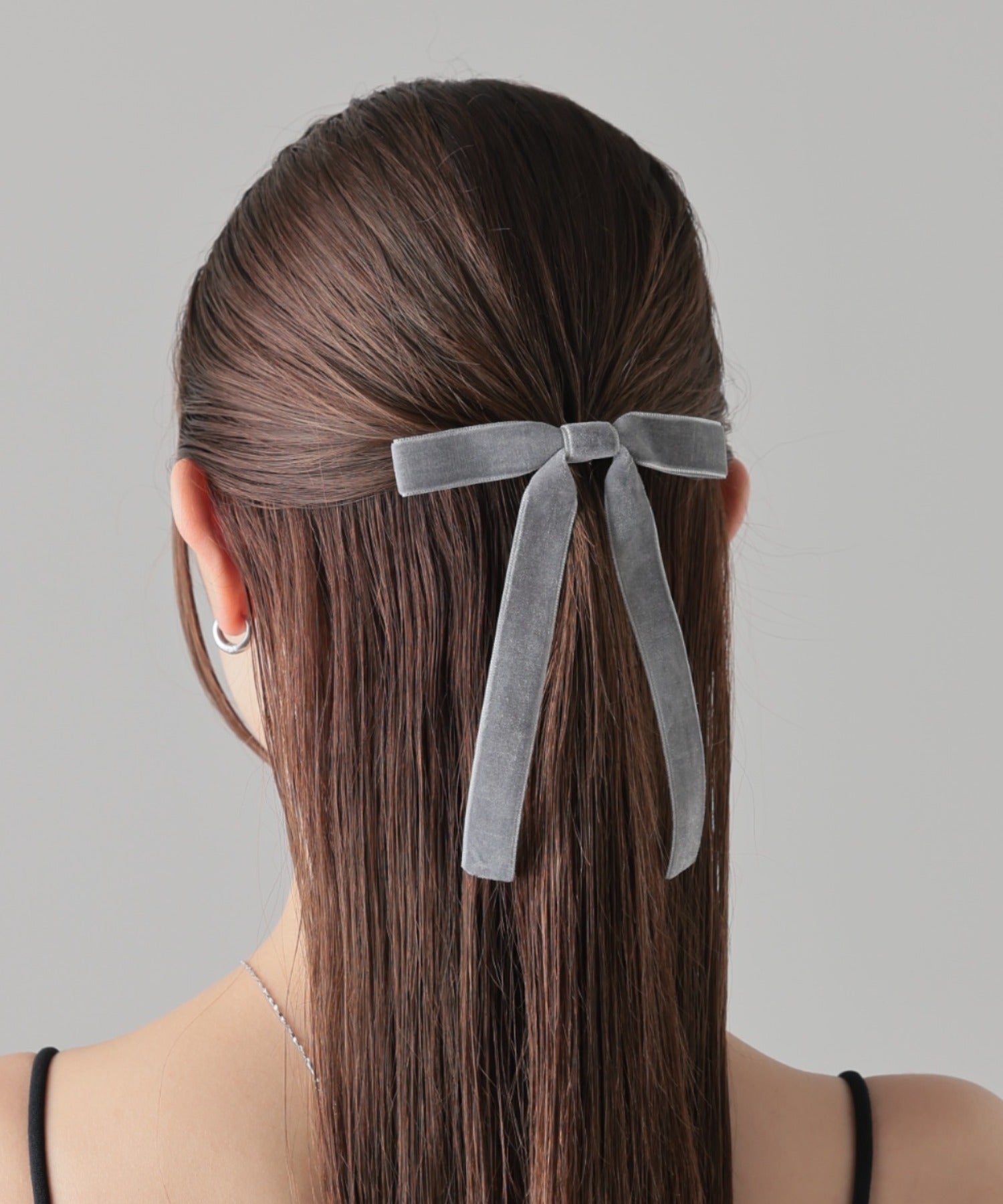 ciite' シーテ ヘアピン ベルベット調 リボンヘアピン