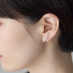 ciite' シーテ ピアス（両耳用） 【金属アレルギー対応】レクタングルバー ピアス