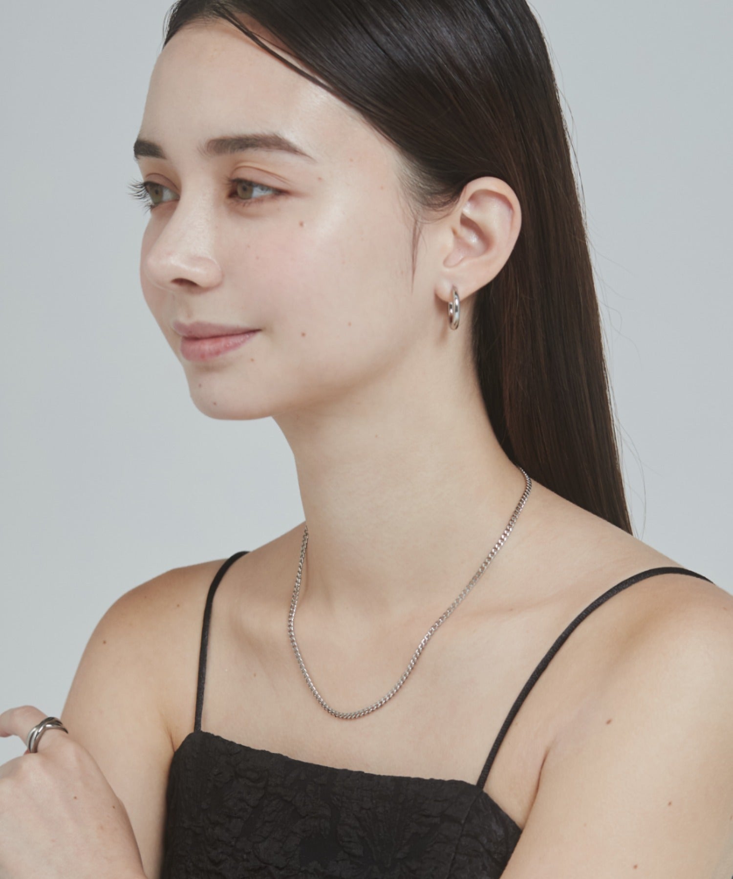 ciite' シーテ ネックレス 【 金属アレルギー対応 】 チェーンネックレス 2セット サージカルステンレス （38～43cm, 40～45cm）