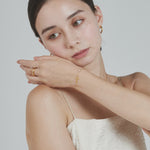 ciite' シーテ ブレスレット 【 金属アレルギー対応 】 クロスビジューブレスレット サージカルステンレス