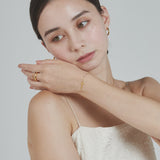 ciite' シーテ ブレスレット 【 金属アレルギー対応 】 クロスビジューブレスレット サージカルステンレス