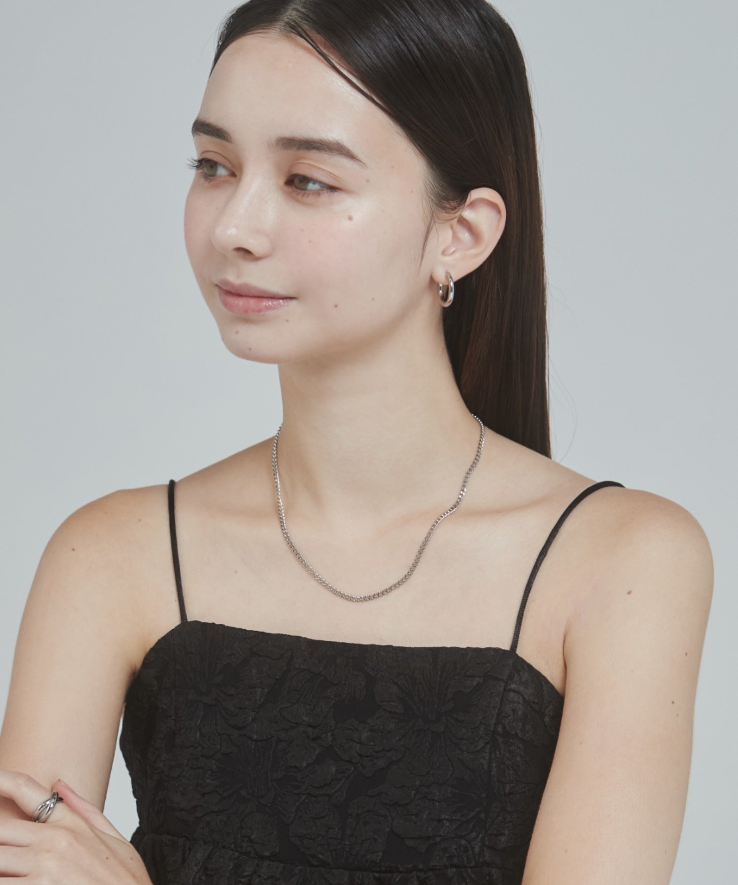 ciite' シーテ ネックレス 【 金属アレルギー対応 】 チェーンネックレス 2セット サージカルステンレス （38～43cm, 40～45cm）