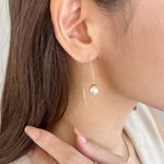 ciite' シーテ ピアス（両耳用） パールフックピアス (両耳用)