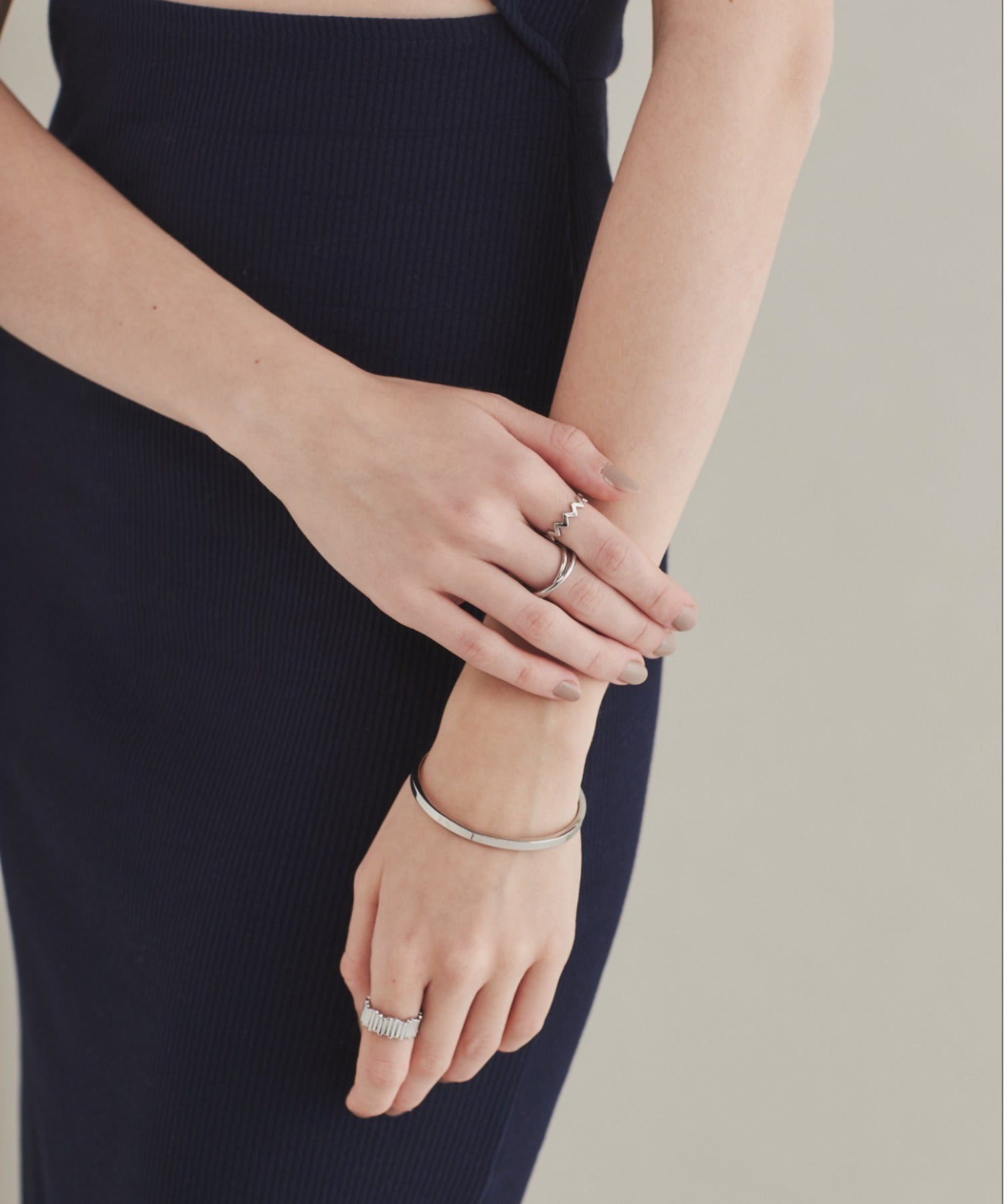 ciite' シーテ ブレスレット 【 金属アレルギー対応 】 ハートビジュー シンプルブレスレット / バングル サージカルステンレス