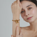 ciite' シーテ ブレスレット 【 金属アレルギー対応 】 ハートペンダント ブレスレット サージカルステンレス