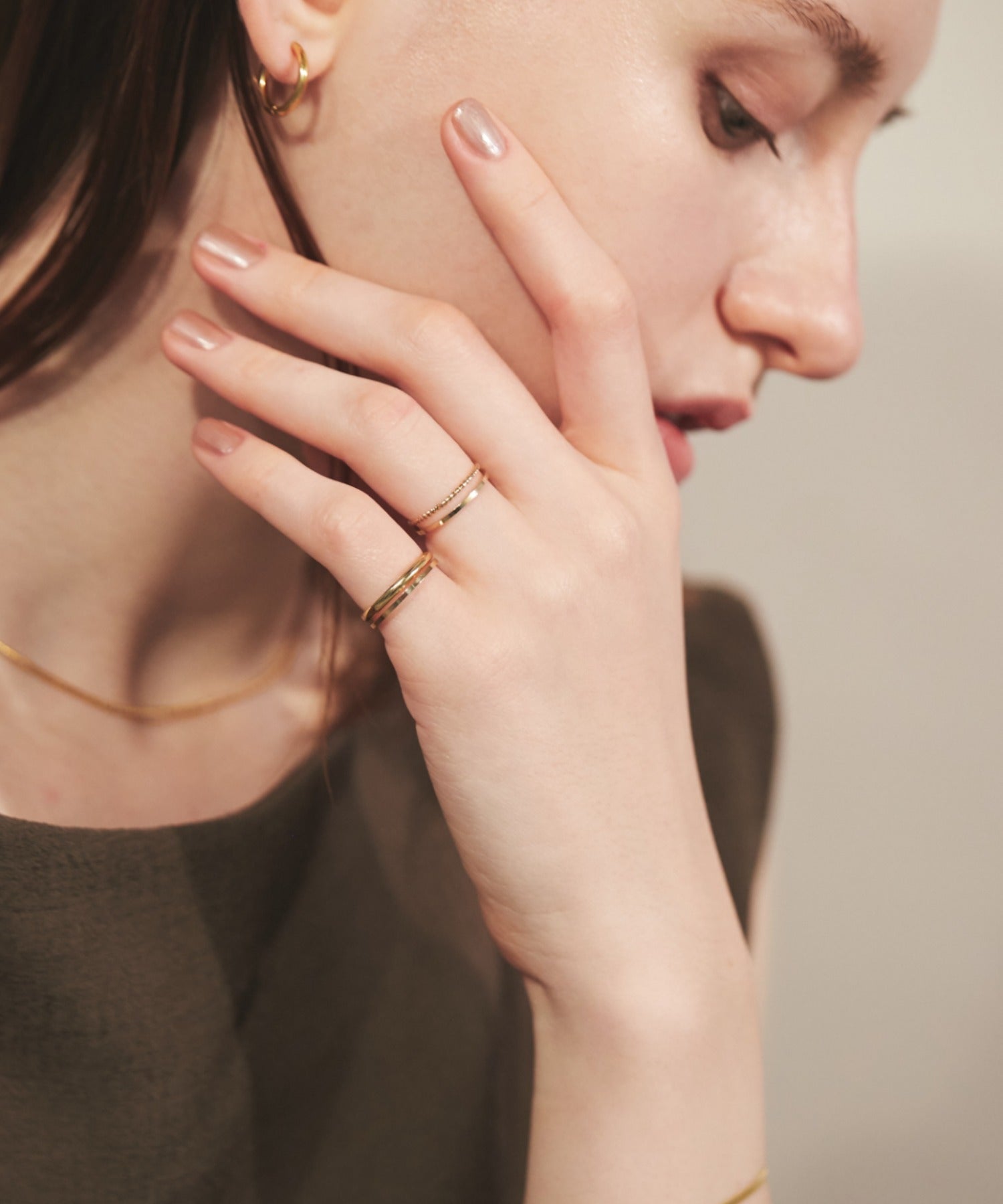 ciite' シーテ リング 【 金属アレルギー対応 】シンプルリング 4個セット サージカルステンレス