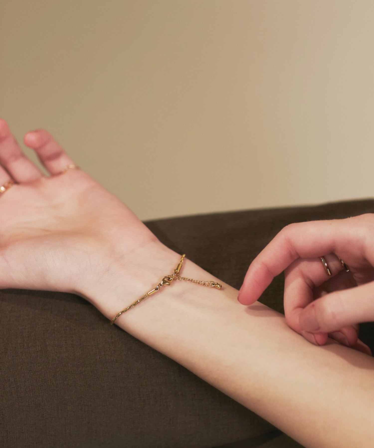 ciite' シーテ ブレスレット 【 金属アレルギー対応 】グリッターチェーンブレスレット サージカルステンレス