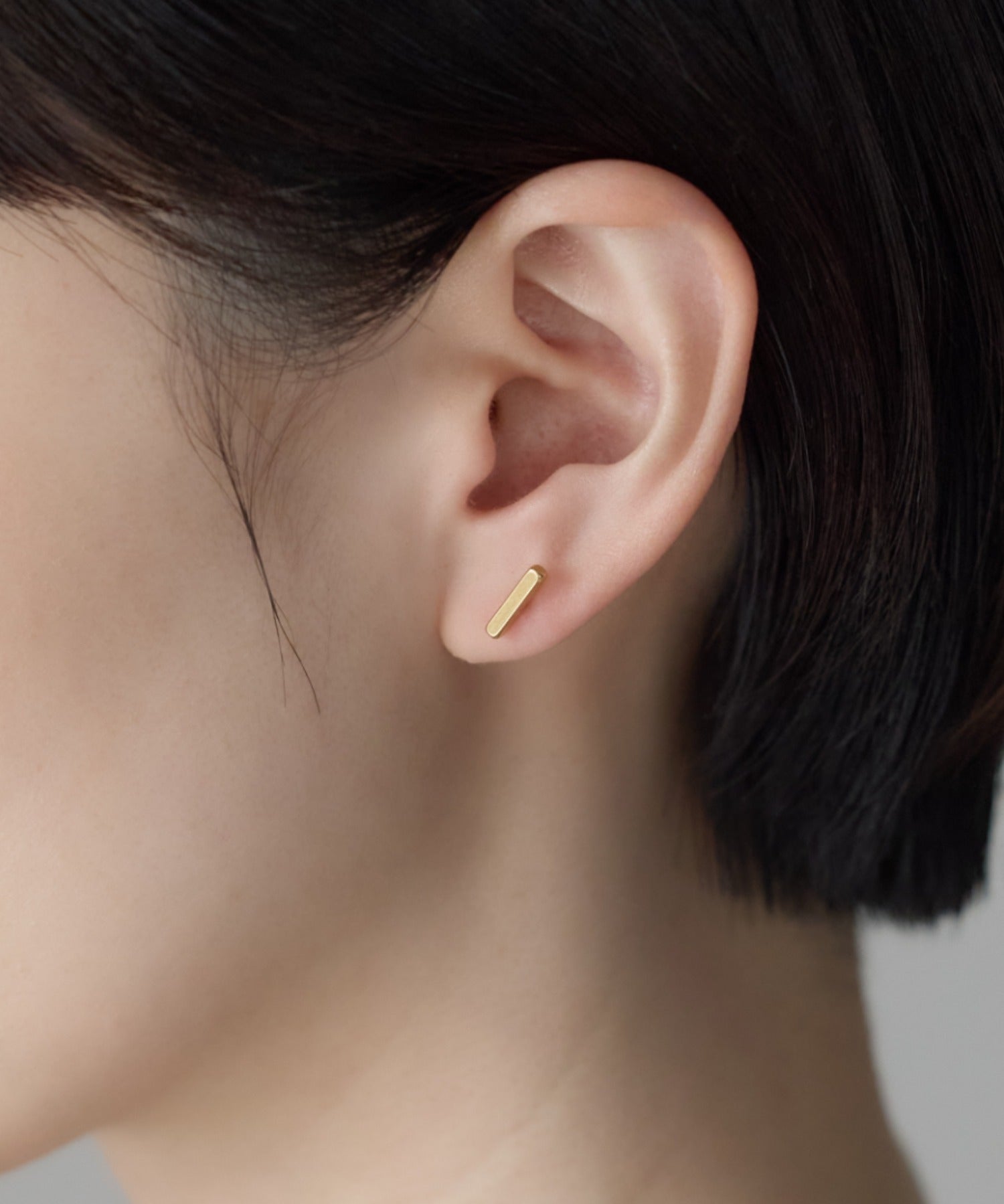 ciite' シーテ ピアス（両耳用） 【金属アレルギー対応】レクタングルバー ピアス