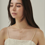 ciite' シーテ ネックレス 【 金属アレルギー対応 】 simple ribbon necklace / シンプル リボン ネックレス サージカルステンレス