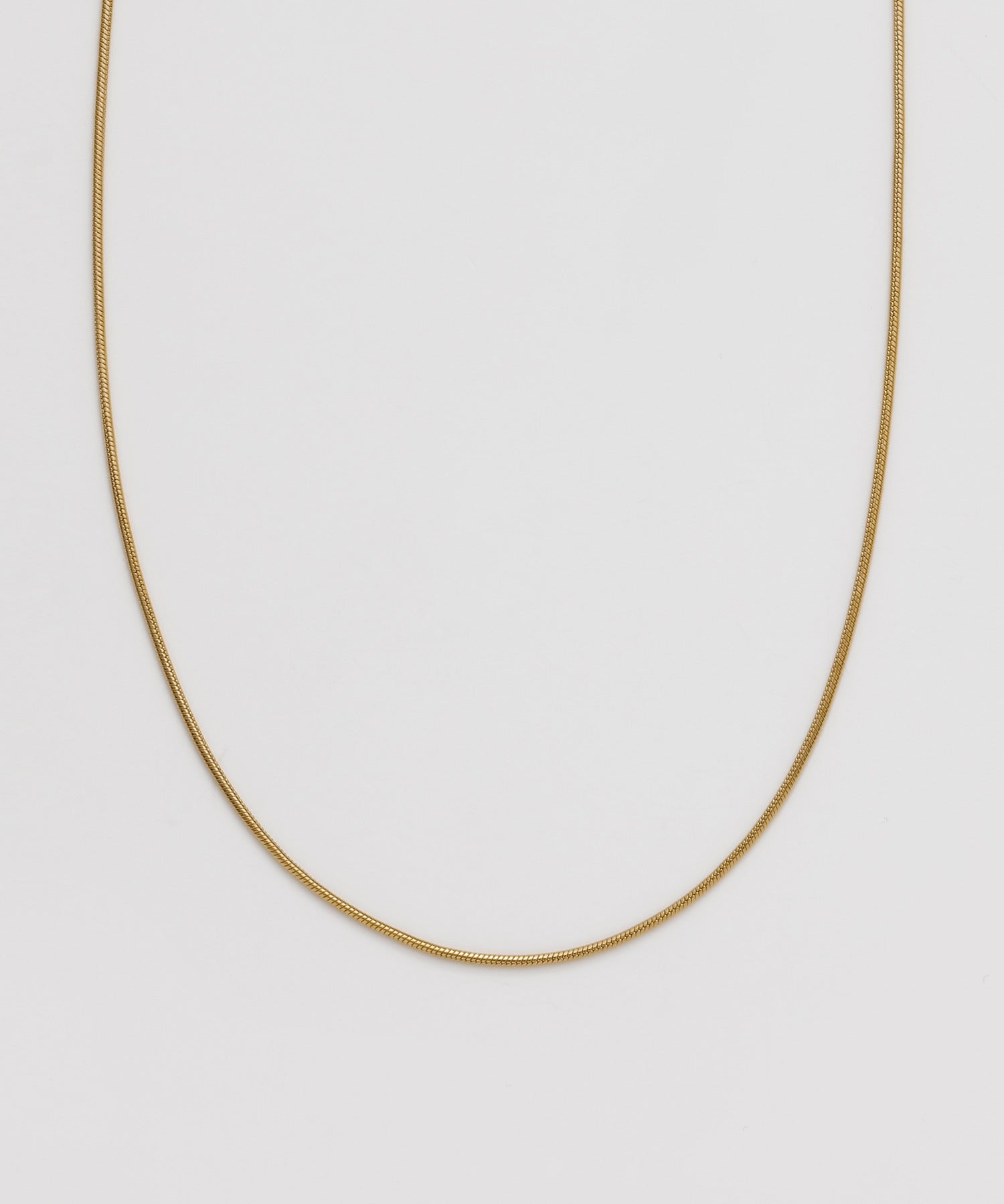 ciite' シーテ ネックレス 【 金属アレルギー対応 】 1mm シンプルスネークネックレス サージカルステンレス
