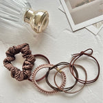 ciite' シーテ ヘアゴム チョコブラウンゴム ヘアゴムセット