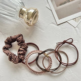 ciite' シーテ ヘアゴム チョコブラウンゴム ヘアゴムセット