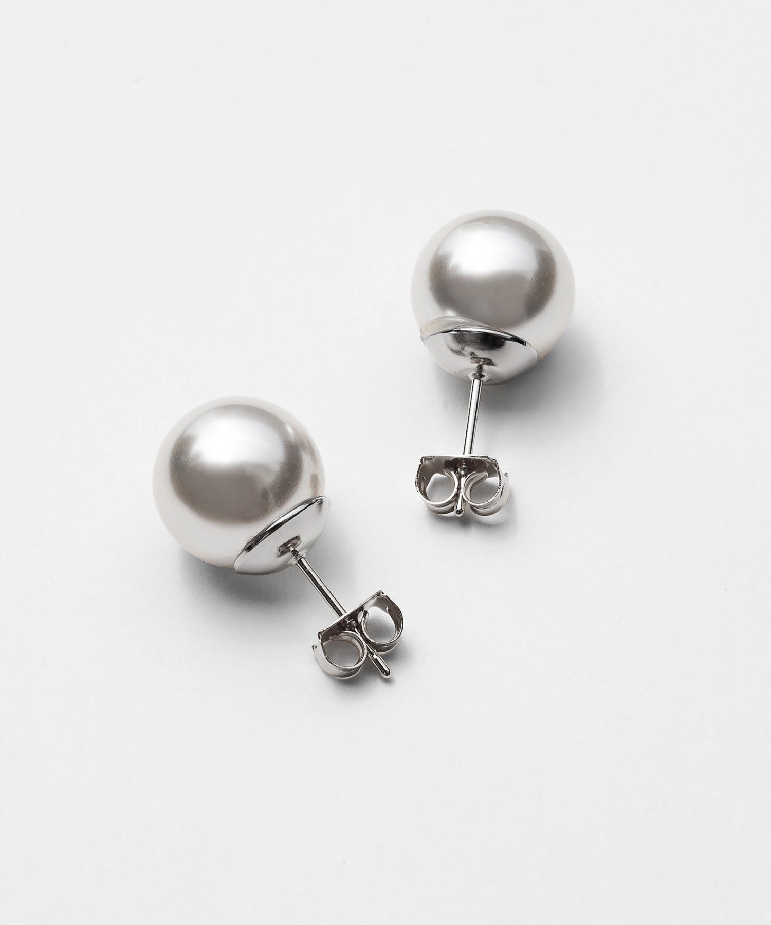 ciite' シーテ ピアス（両耳用） 【12mm】 選べるパールピアス （コットンパール / アクリルパール） (両耳用)