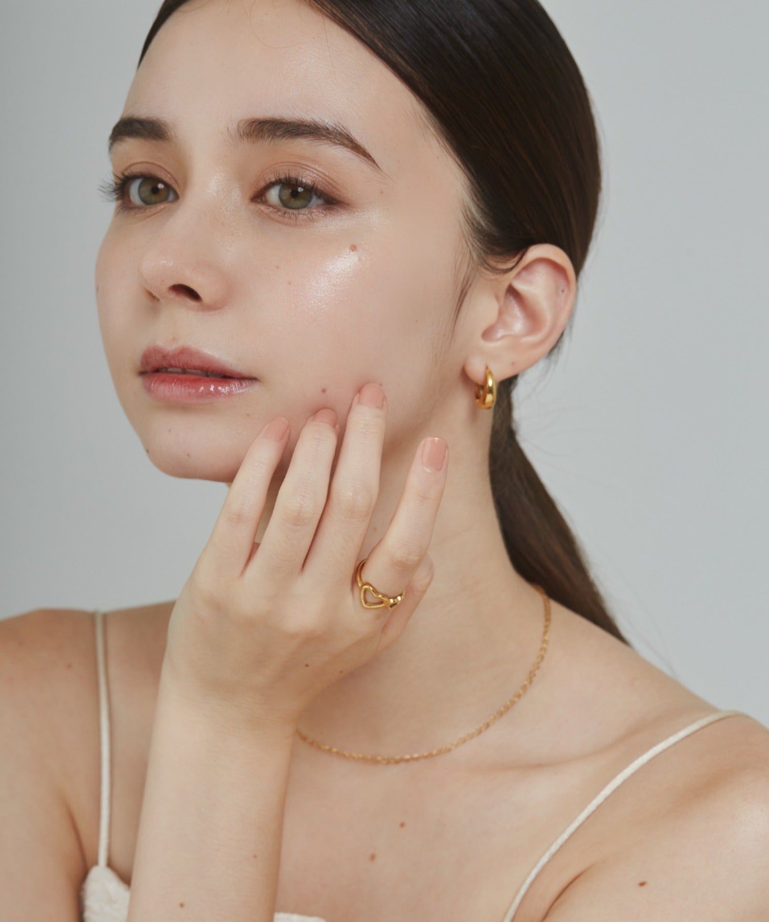 ciite' シーテ リング 【 金属アレルギー対応 】 ダブルハートリング サージカルステンレス