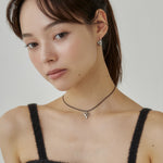 ciite' シーテ ネックレス メタルハートトップ コードチョーカー / ネックレス