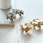 ciite' シーテ ピアス（両耳用） フラワービジュー フープピアス（両耳用）