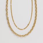 ciite' シーテ ネックレス 【 金属アレルギー対応 】 2連チェーンネックレス サージカルステンレス