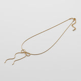 ciite' シーテ ネックレス 【 金属アレルギー対応 】 simple ribbon necklace / シンプル リボン ネックレス サージカルステンレス