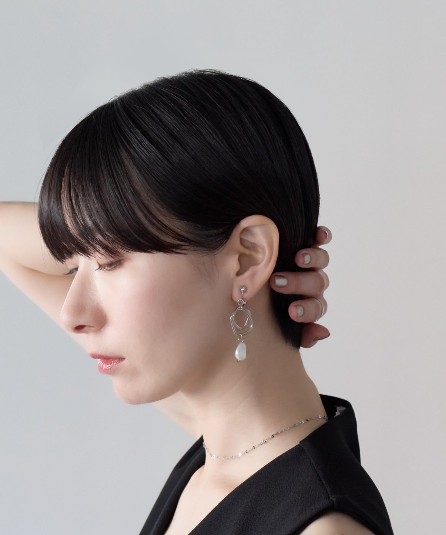 ciite' シーテ イヤリング シリコン付 デザインパール イヤリング