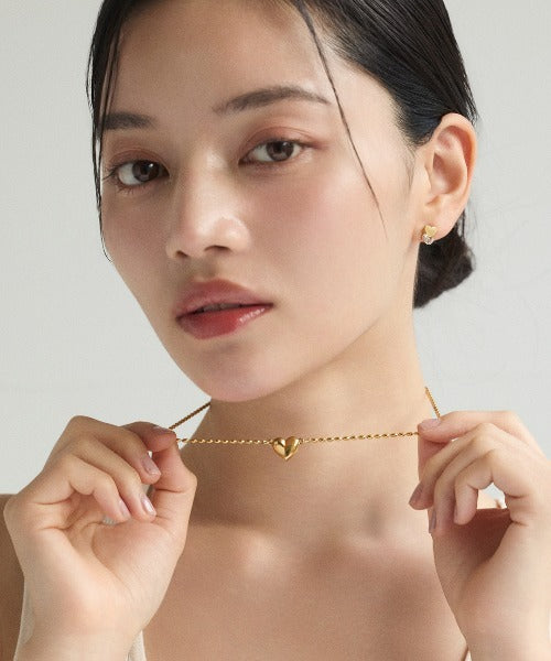 ciite' シーテ ネックレス 【 金属アレルギー対応 】 ミニハートネックレス サージカルステンレス