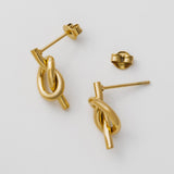 ciite' シーテ ピアス（両耳用） 【 金属アレルギー対応 】 ノットピアス サージカルステンレス (両耳用)