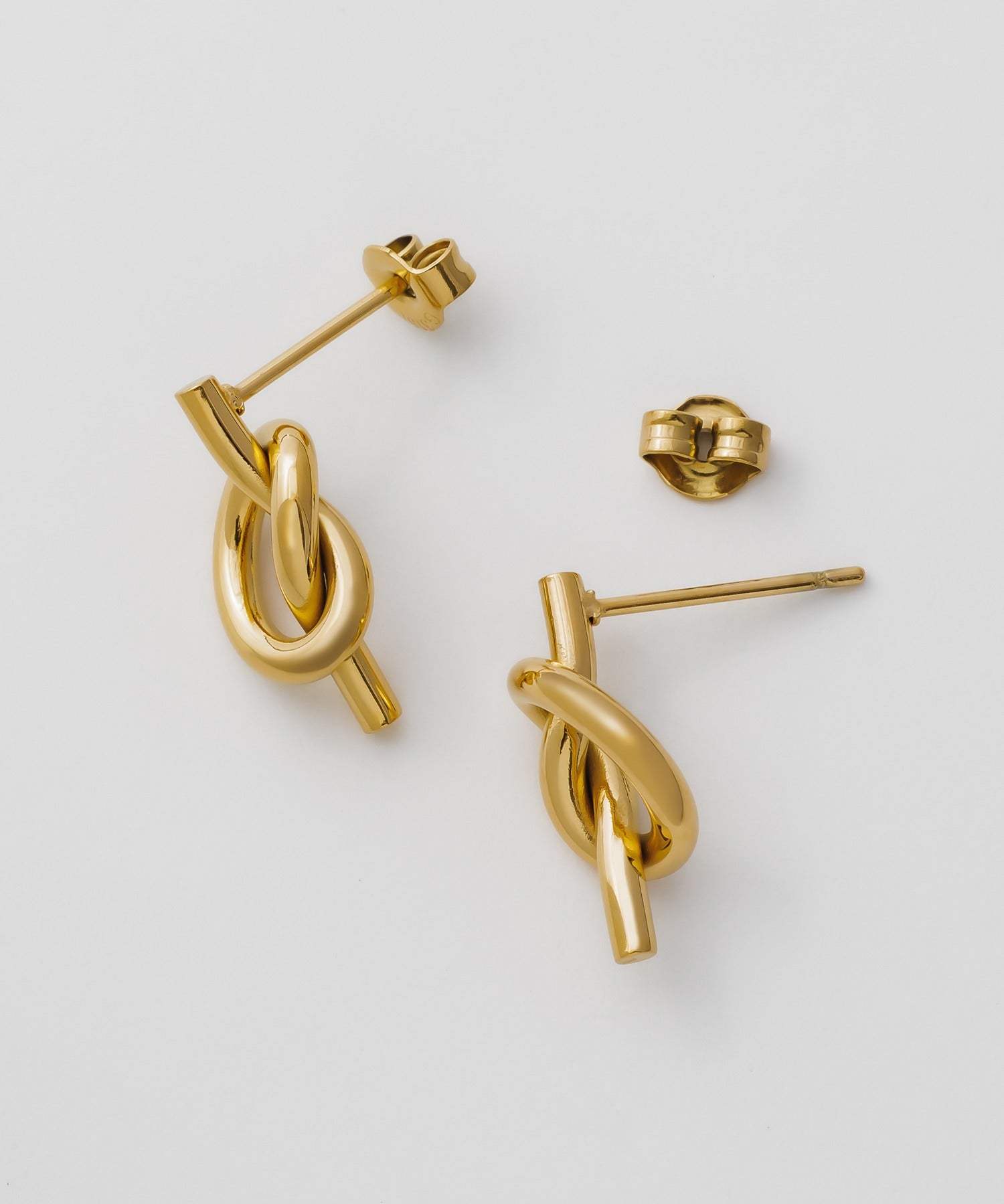 ciite' シーテ ピアス（両耳用） 【 金属アレルギー対応 】 ノットピアス サージカルステンレス (両耳用)