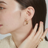 ciite' シーテ ピアス（両耳用） 【 金属アレルギー対応 】 シンプルフープピアス サージカルステンレス (両耳用)