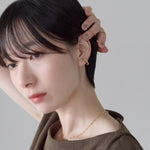 ciite' シーテ イヤリング シリコン付 ノットデザイン イヤリング