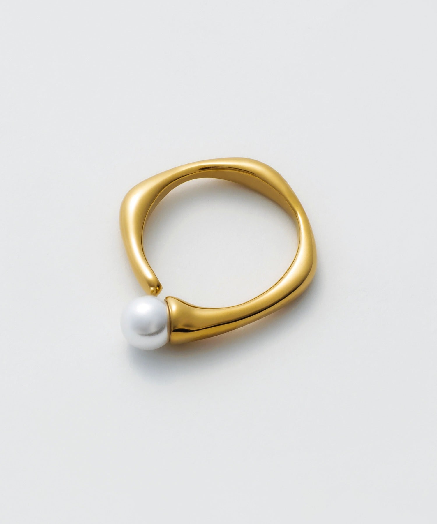 ciite' シーテ リング 【 金属アレルギー対応 】 パールモチーフリング サージカルステンレス