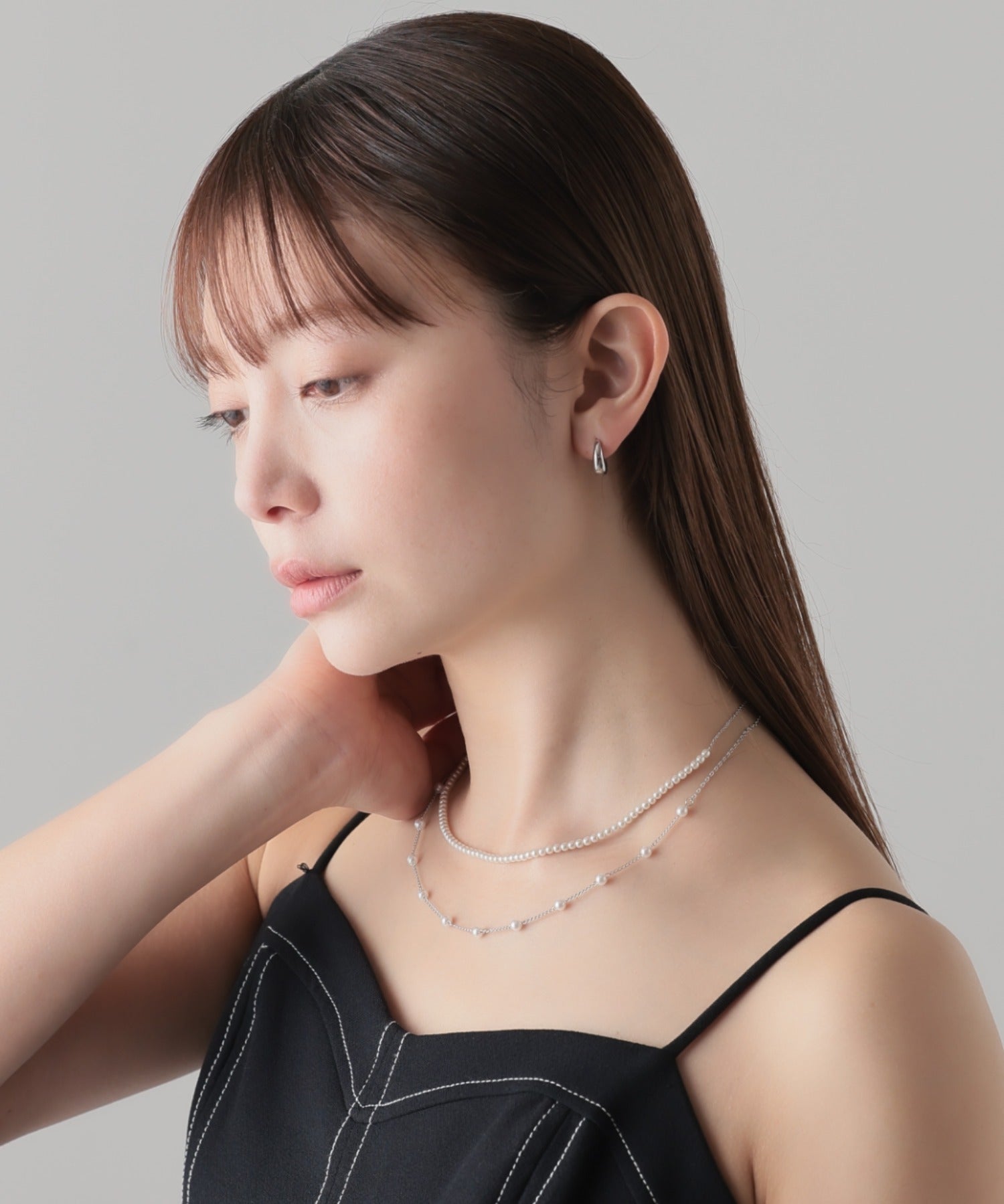 ciite' シーテ ネックレス 2連デザインパールネックレス