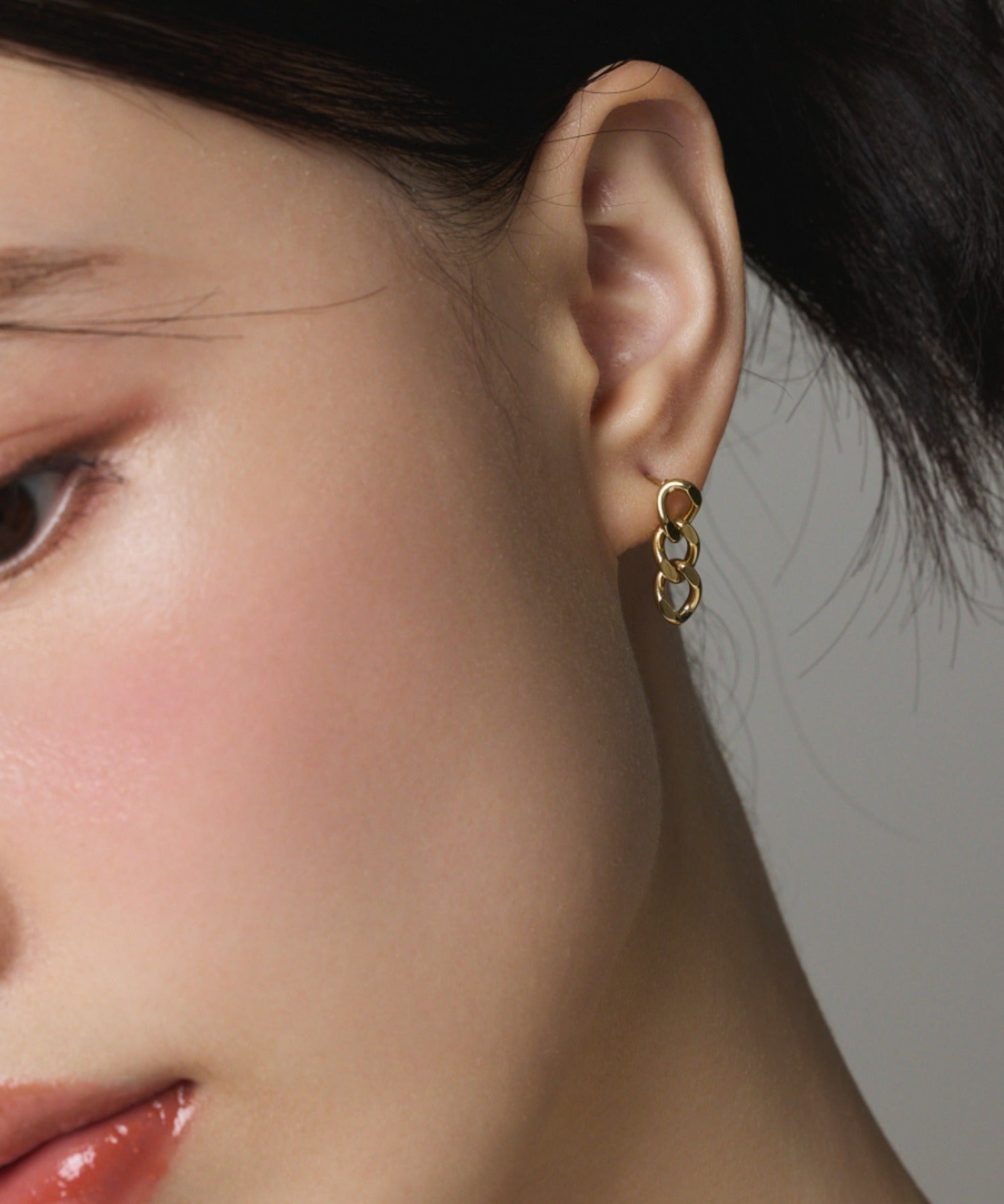 ciite' シーテ ピアス（両耳用） 【 金属アレルギー対応 】 チェーンモチーフピアス サージカルステンレス (両耳用)