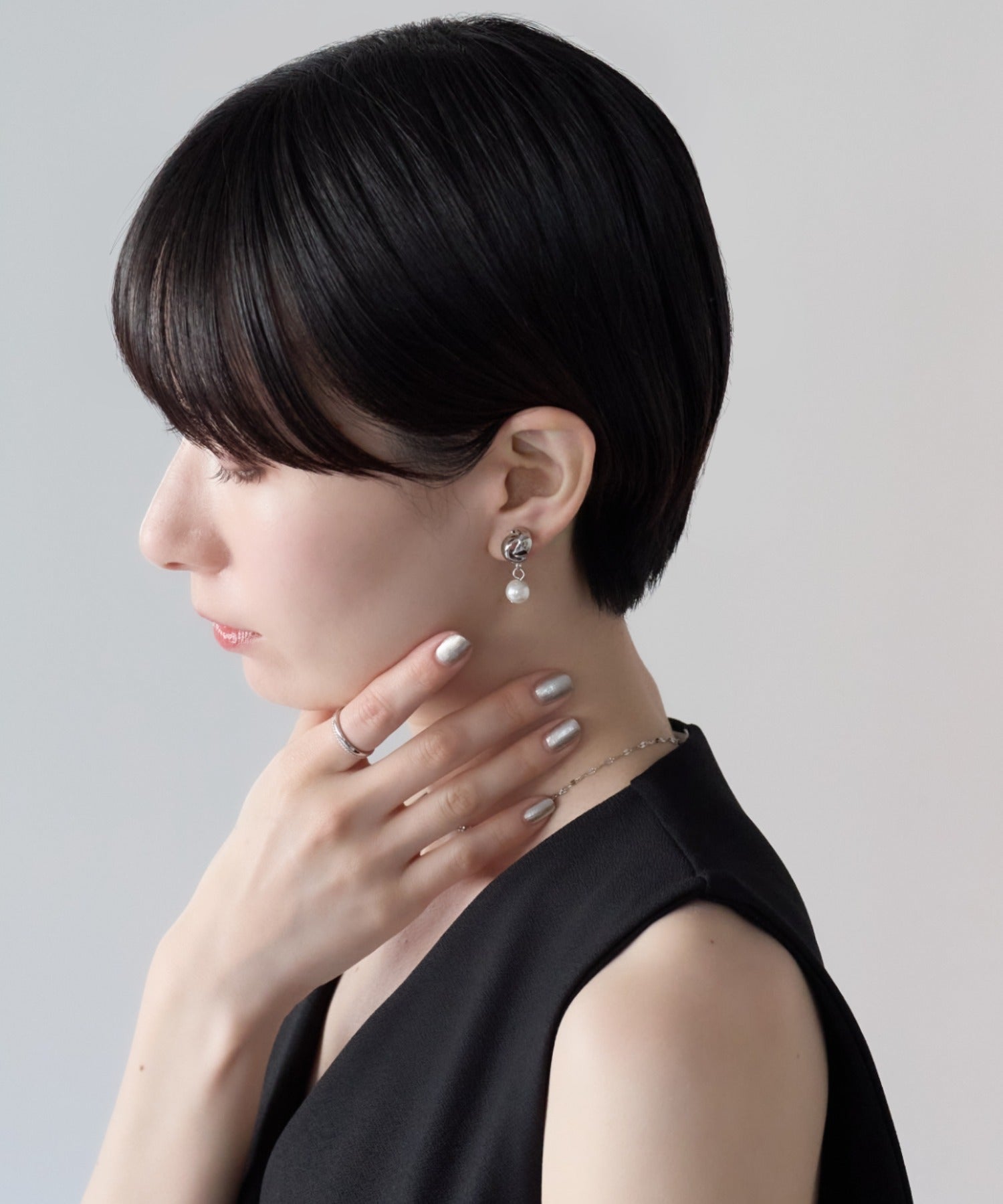 ciite' シーテ イヤリング シリコン付 デザインパール イヤリング