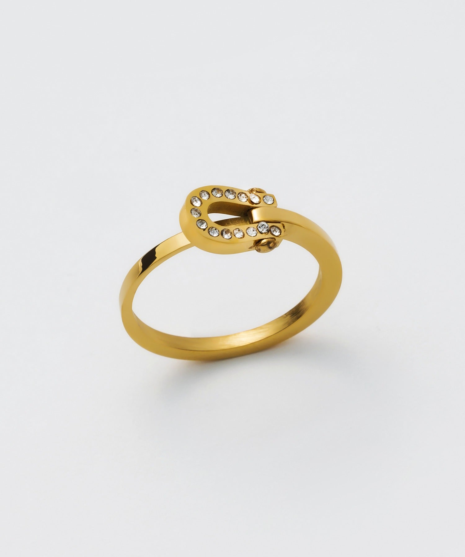 ciite' シーテ リング 【 金属アレルギー対応 】 ホースシュービジュー リング サージカルステンレス