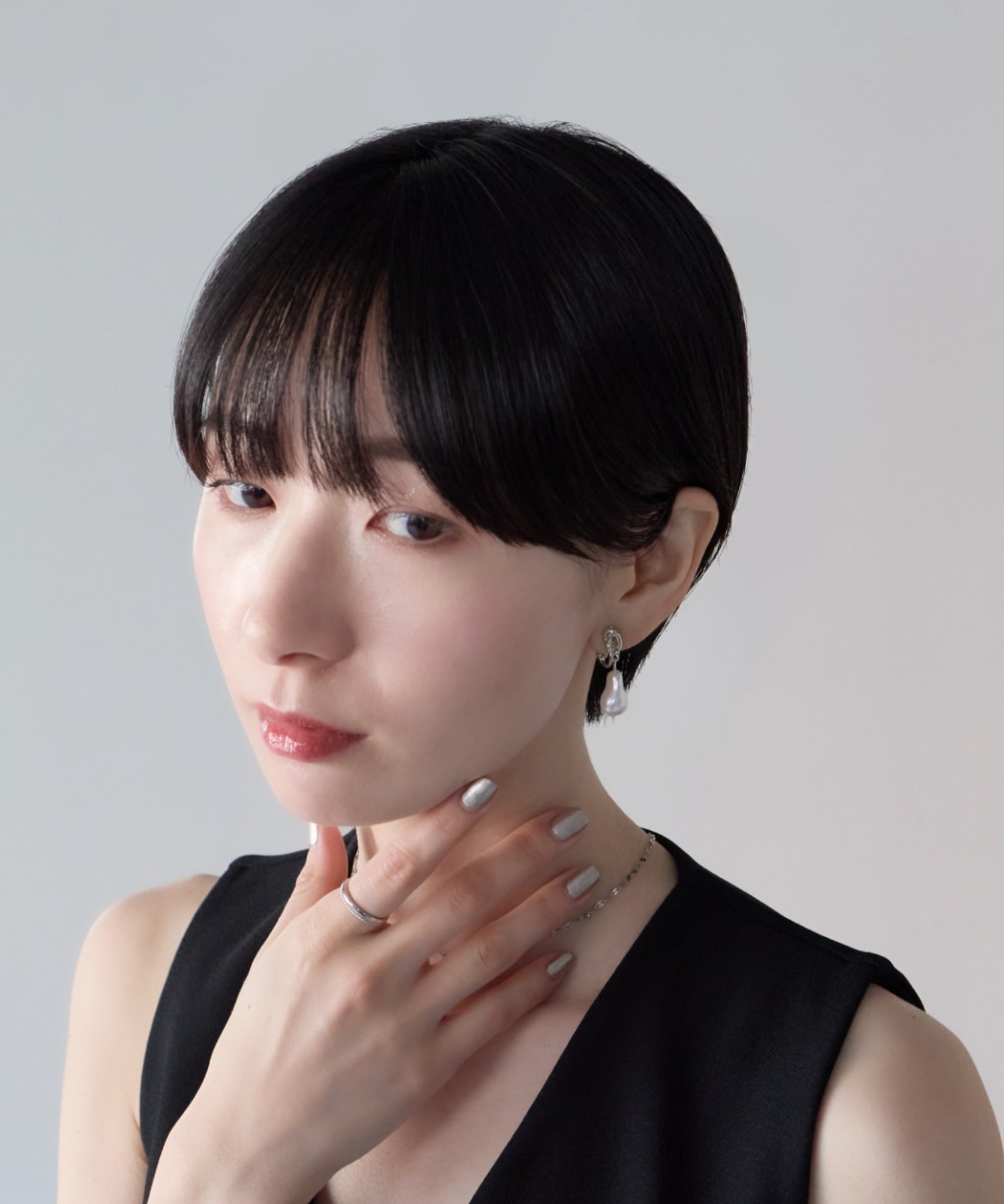 ciite' シーテ イヤリング シリコン付 デザインパール イヤリング