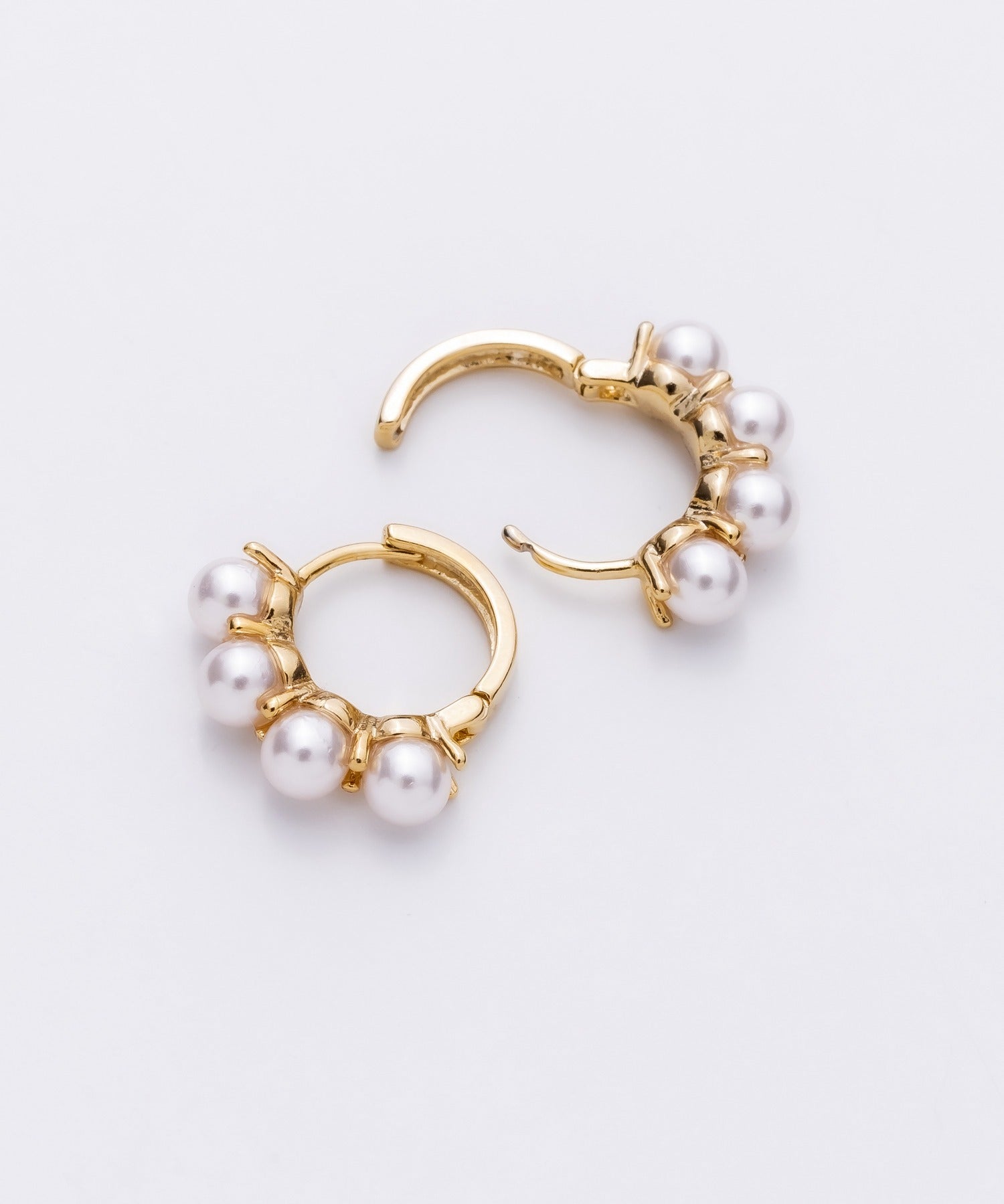 ciite' シーテ ピアス（両耳用） 4連パールフープピアス (両耳用)