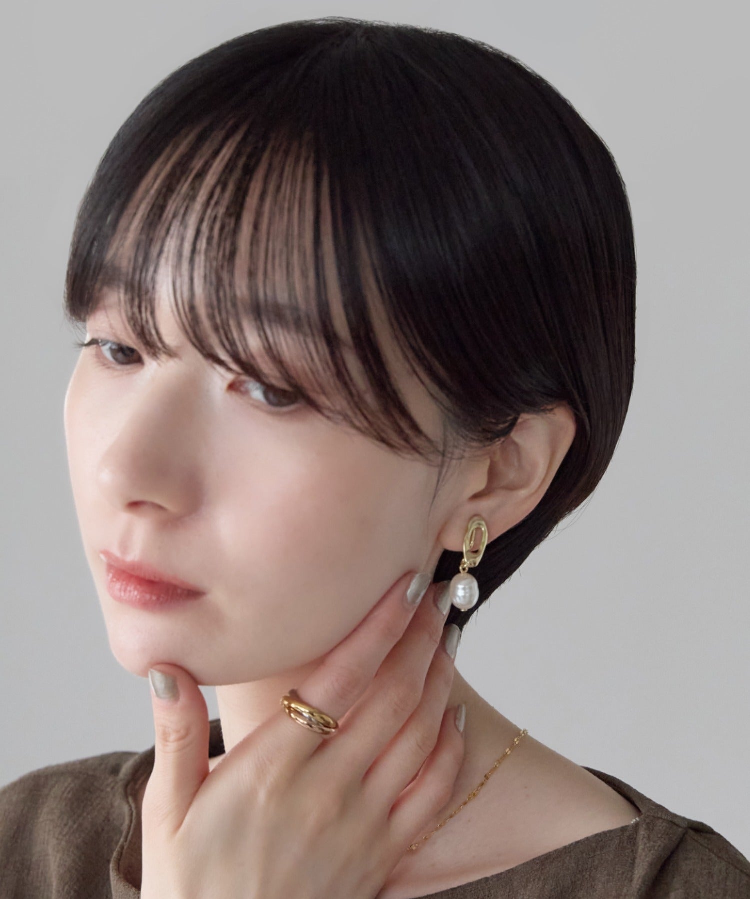 ciite' シーテ イヤリング シリコン付 デザインパール イヤリング