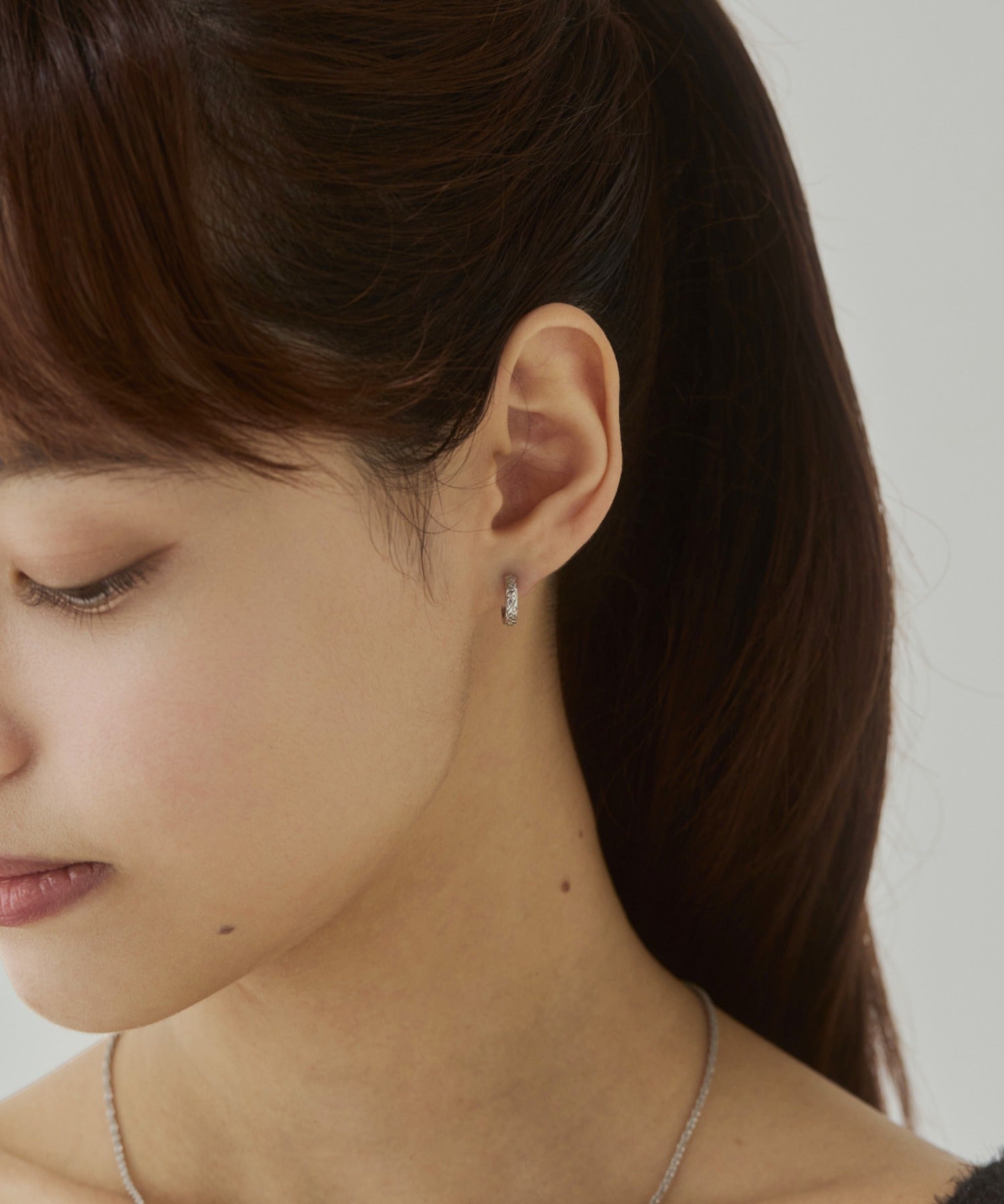 ciite' シーテ ピアス（両耳用） ニュアンス ミニフープピアス（両耳用）