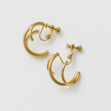 ciite' シーテ イヤリング 【 金属アレルギー対応 】 デザインフープイヤリング サージカルステンレス (両耳用)